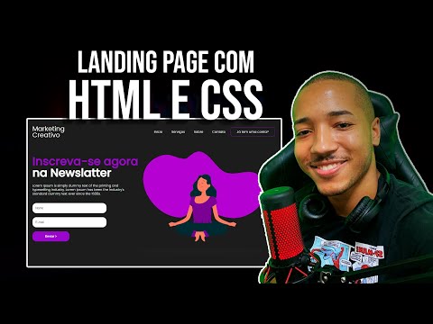 LANDING PAGE COM HTML E CSS