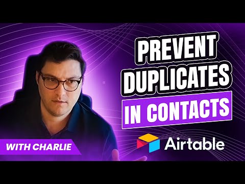 Prevent Duplicates in Contacts in Airtable with Charlie | Optimize IS⚡️