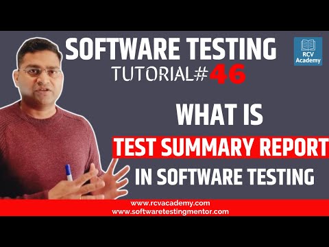 Software Testing Tutorial #46 - Test Summary Report in Software Testing
