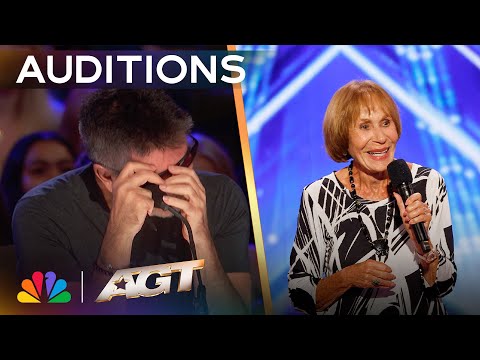 83-Year-Old Sandra Risser Drops Cheeky Jokes Like A Pro... And The Judges LOSE It! | AGT 2025