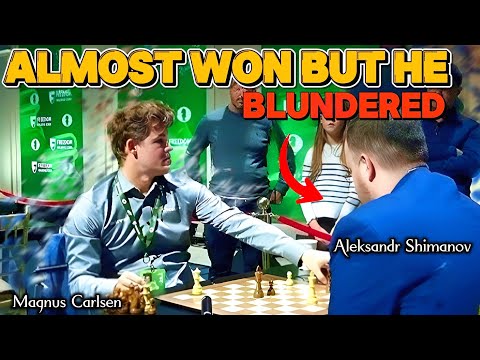Magnus Carlsen VS Aleksandr Simanov || Fide World Rapid 2024, Round 4