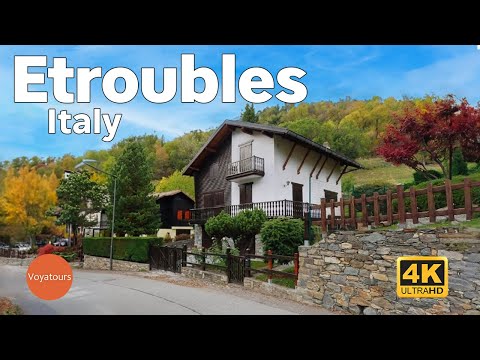 Etroubles, Italy - Walking Tour (4K UHD)