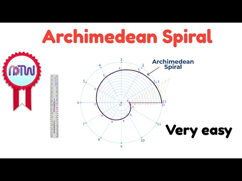 How to Draw an Archimedean Spiral | Easy Animated Tutorial