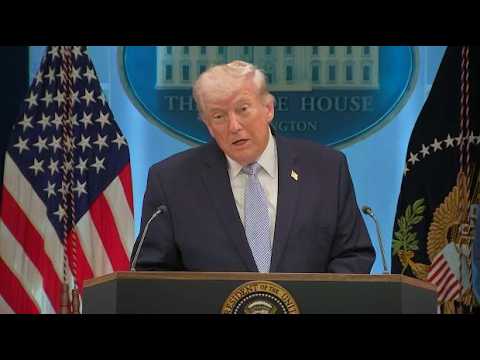 Pres. Trump holds press conference on Iran war