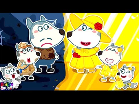 Богатая мамочка не любит бедного папочку! | Rich VS Broke Mommy | Wolfoo Russian New Episodes