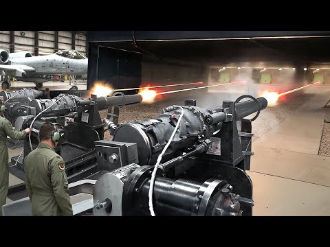 Installing & Testing US A-10 Warthog’s Super Scary GAU-8 Gatling Gun