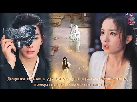 Девушка попала в другой мир и приручила белого тигра, превратив его в своего питомца