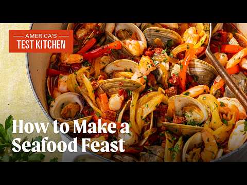 Seafood Feast: Portuguese Stew and Garlicky Shrimp  | America's Test Kitchen Full Episode (S23 E17)