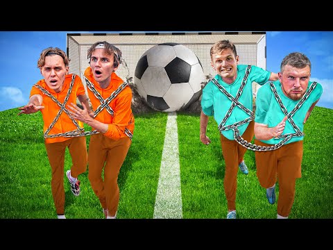 НАС СВЯЗАЛИ ЦЕПЬЮ И ЗАСТАВИЛИ ИГРАТЬ В ФУТБОЛ | БИТВА НА 50.000 РУБЛЕЙ