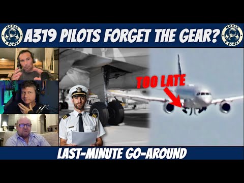 Too Late for the Gear? A319 | American Airlines A319 Go-Around Caught on Video