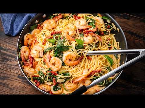 How I Make An Easy Weeknight Creamy Shrimp Pasta