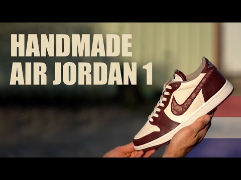 How To - Handmade Nike Air Jordan 1 Low Dior Bordeaux Red