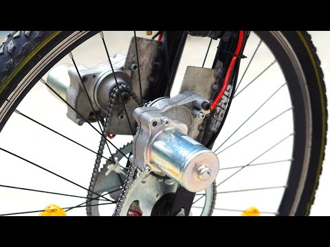 How To Make Electric Bike Using Two Self Motor