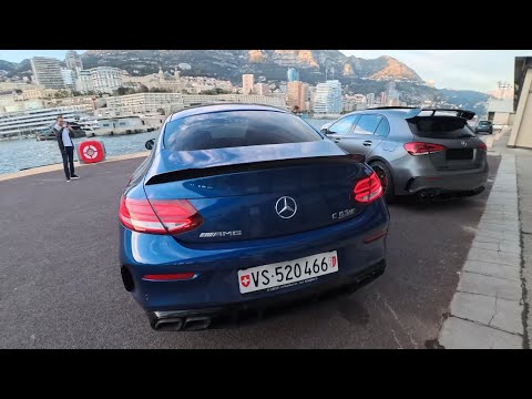 Mercedes-AMG C63 S AND A45S  POV Drive in Monaco