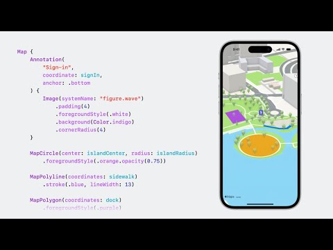 WWDC23: Meet MapKit for SwiftUI | Apple