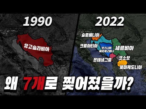 Why did Yugoslavia split into seven countries?