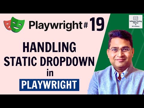 Playwright Tutorial #19 - How to Handle Static Dropdown in Playwright