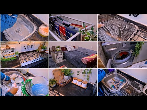 🌞هلت علينا روايح🌙✨ رمضان 2026روتين 🫧🧼النظافه 💪رغم تعبي🪴 مهديش 🪞🧹ليا بال غير لما جب عليها وطيها 