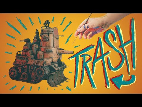How To Make A MINIATURE TANK With TRASH