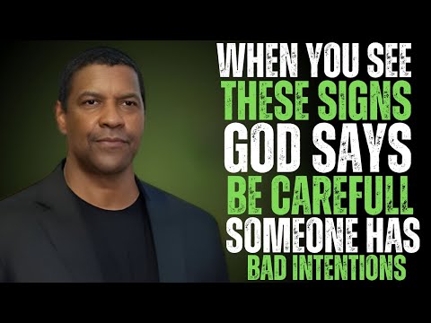 8 DARK SIGNS GOD WILL SHOW YOU WHEN SOMEONE HAS BAD INTENTION | Denzel Washington’s Powerful Message