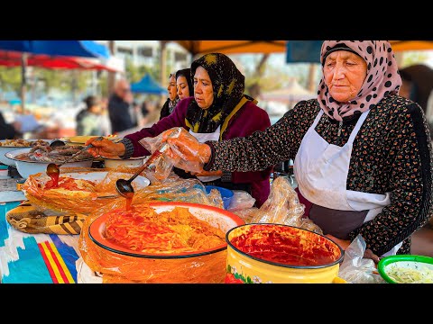 AMAZING BREAKFAST! Uzbek Street Food: KALLA POCHCHA, NORIN, KHASIP and KEBAB. Gluttony Row