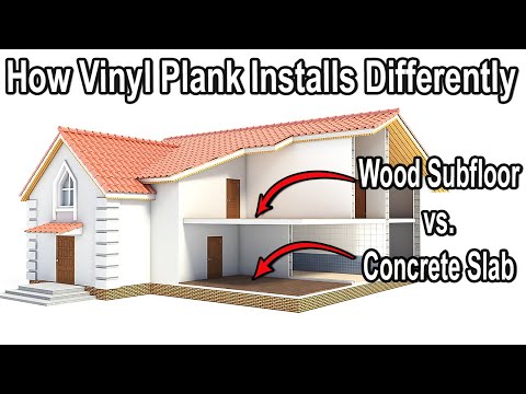 (TIPS) to USE When Installing Plank Over Concrete vs Wood