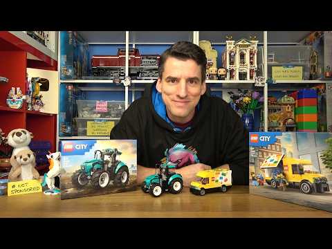 Ein Spielzeug und ein schöner Traktor! LEGO® City 60498 & 60500 Lieferwagen