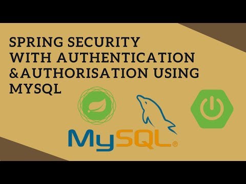 Spring Security (Authentication & Authorisation from MySQL) in Spring Boot App | Tech Primers