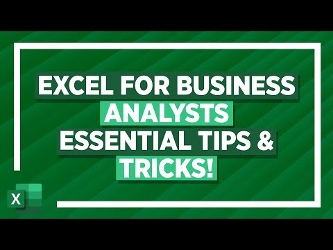 Excel for Business Analysts Crash Course (XLOOKUP, IF, Forecast Sheets & More!)