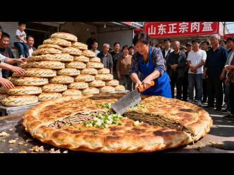 山东夫妇卖肉盒火足 40 年！干趴全同行超霸气，做法全国独一份月赚上万【小食光光】