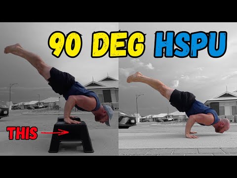90 Degree Handstand Push-Up Tutorial (Learn to Press Back Up)