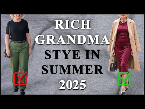 How to Dress Like a Rich Woman in Summer 2025 for Women Over 50 | The Ultimate Guide to Rich Grandma