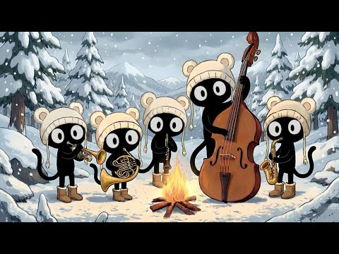 Black Cats Deep Bass Winter Campfire Jazz: Uplifting Grooves for Productivity