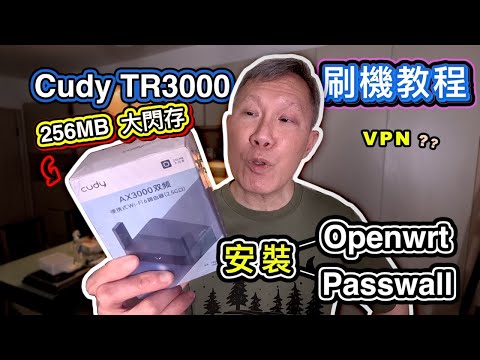 【開箱】Cudy TR3000 256MB 刷機全記錄|從OpenWrt刷機到安裝Passwall插件|打造性價比最高 VPN 路由器??