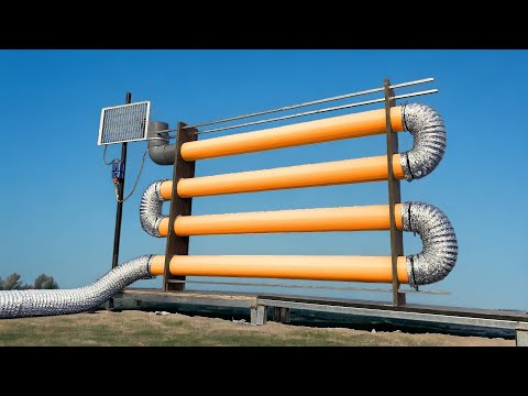 I made my own winter heating project at home without paying any electricity bills | Free energy