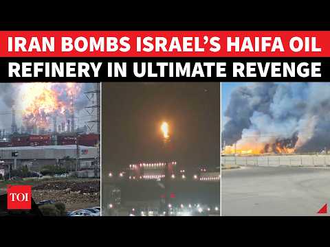 On Cam: Iran RAINS MISSILES On Oil Refinery In Israel’s Haifa After ‘Unforgivable’ Gas Field Attack