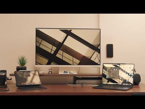 A Simple M4 iPad Pro and M4 Macbook Air Desk Setup 2025
