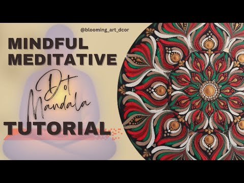 Dot art 12" mandala tutorial 