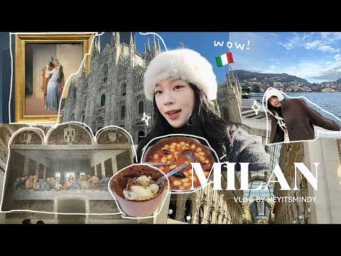 義大利VLOG🇮🇹米蘭大教堂/超好吃提拉米蘇/科莫湖半日遊⛲️布雷拉畫廊/去超市買食物🛒/可愛的Airbnb🫶🏻 | heyitsmindy