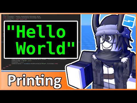 Printing - Roblox Beginners Scripting Tutorial #2 (2025)