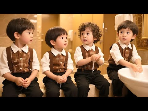 The callous CEO saw three children mimicking his movements in the bathroom. Who were they?