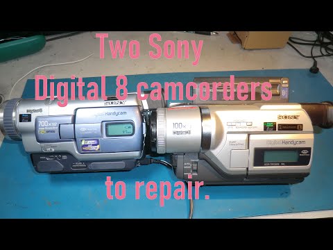 More Sony Digital 8 camcorder repairs. One has an interesting electronic fault.