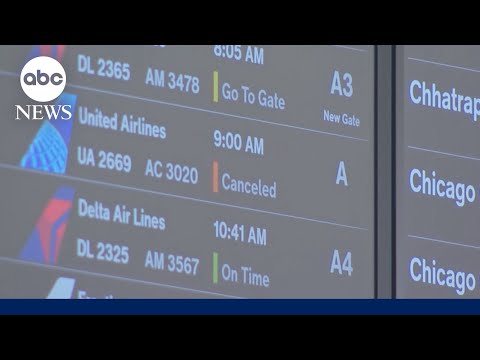 Hundreds of flights canceled