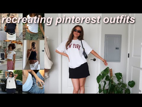 RECREATING SUMMER PINTEREST OUTFITS 2024 | casual + trendy outfit ideas for summer!