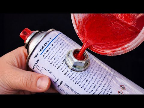 Genius Trick! An Easy Way to Refill Empty Spray Paint Cans! Don't Throw Them Away!