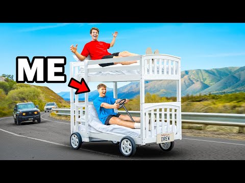 I Turned my Bunk Bed into a Race Car!