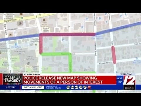 Map shows Brown U. person of interest's movements