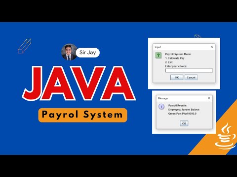 JAVA | Payroll System Tagalog | JOptionPane