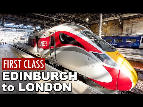 🇬🇧Riding the British First Class High-Speed Train from Scotland to England | AZUMA