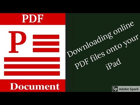 How to save online PDF files onto your iPad 2018| Paperless Student